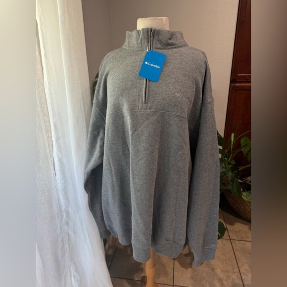 NWT Columbia Men's Zip-Up Gray‎ Sweater
